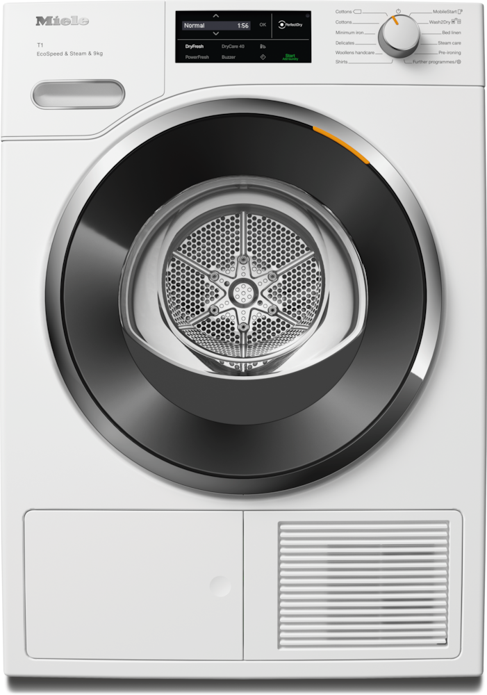 Tumble dryers - TWL780WP EcoSpeed&Steam&9kg Lotus white - 1