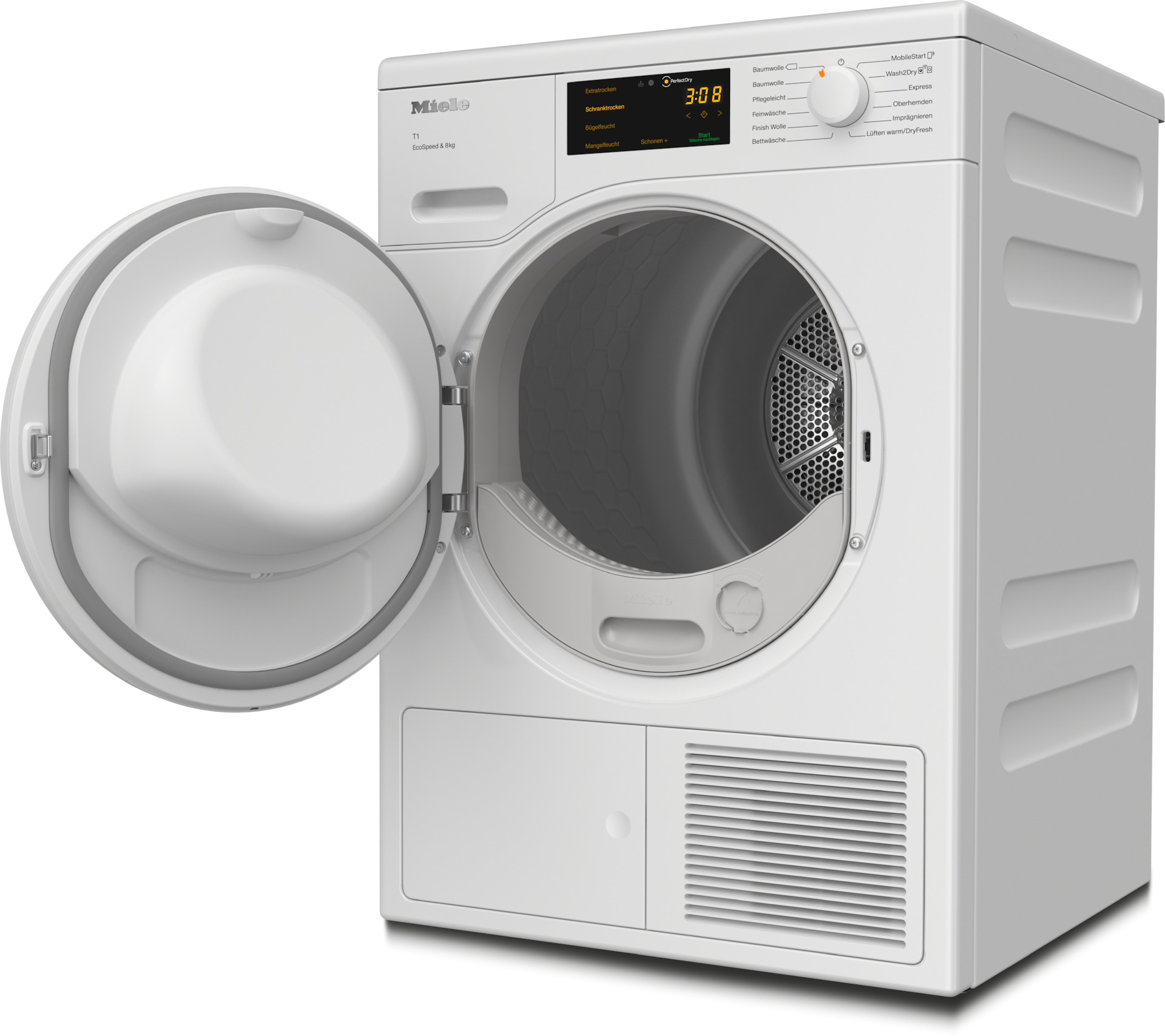 Sèche-linge - TCC560WP EcoSpeed&8kg Blanc lotus - 2