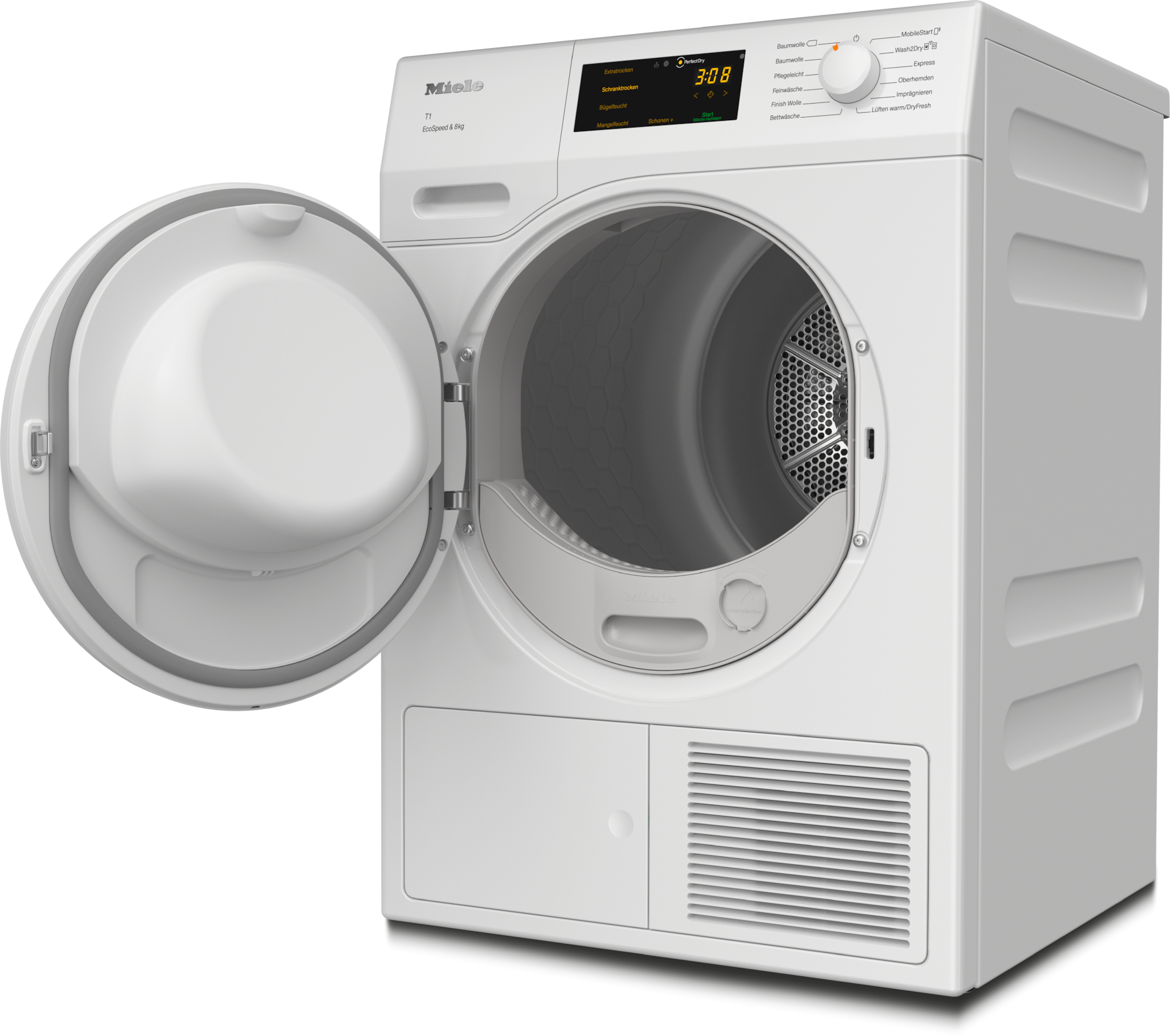 Sèche-linge - TCC570WP EcoSpeed&8kg Blanc lotus - 2