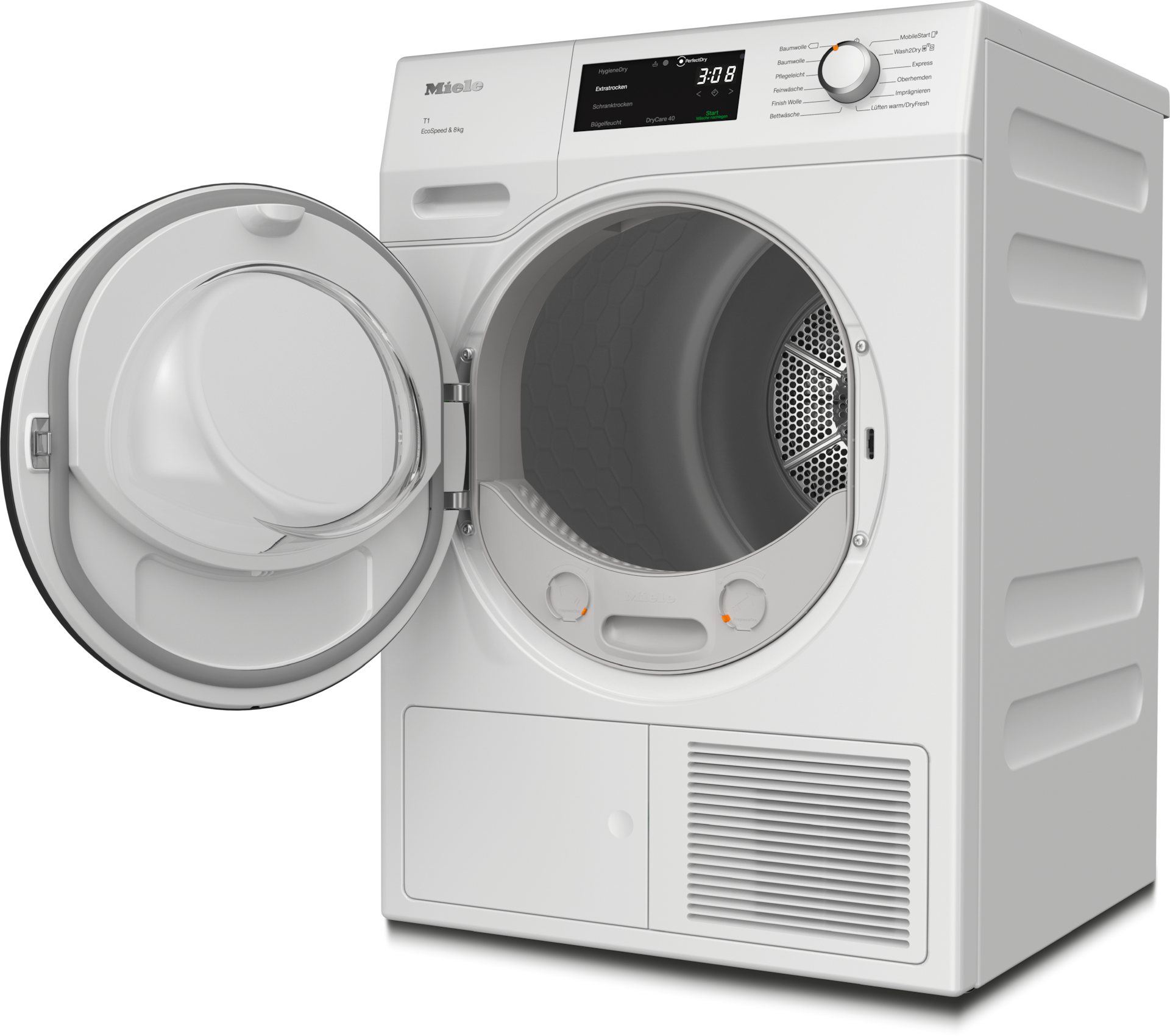 Sèche-linge - TCF770WP EcoSpeed&8kg Blanc lotus - 2