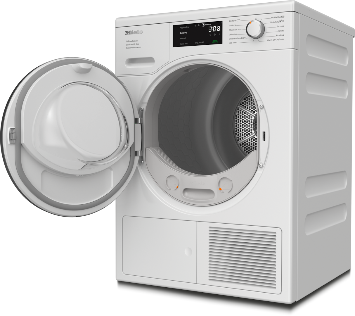 Miele TEF765WP EcoSpeed&8kg Lotus white Tumble dryers