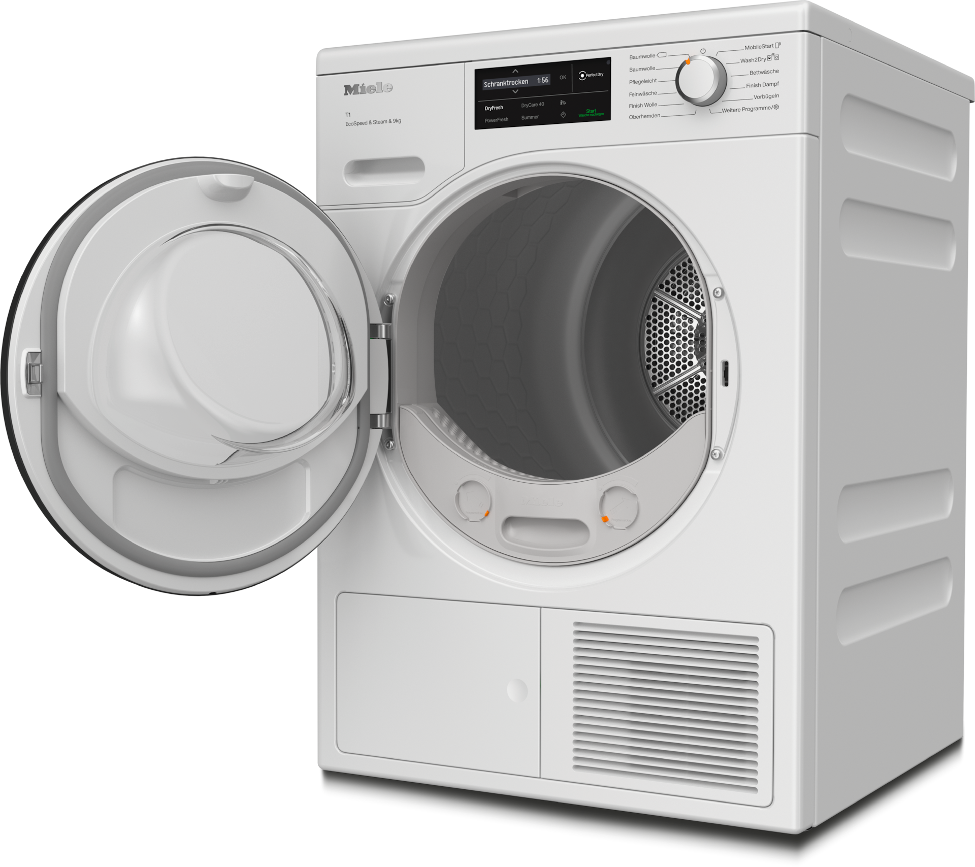 Sèche-linge - TCL780WP EcoSpeed&Steam&9kg Blanc lotus - 2