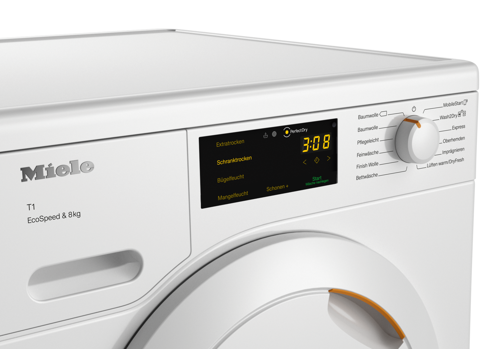 Sèche-linge - TCC560WP EcoSpeed&8kg Blanc lotus - 4