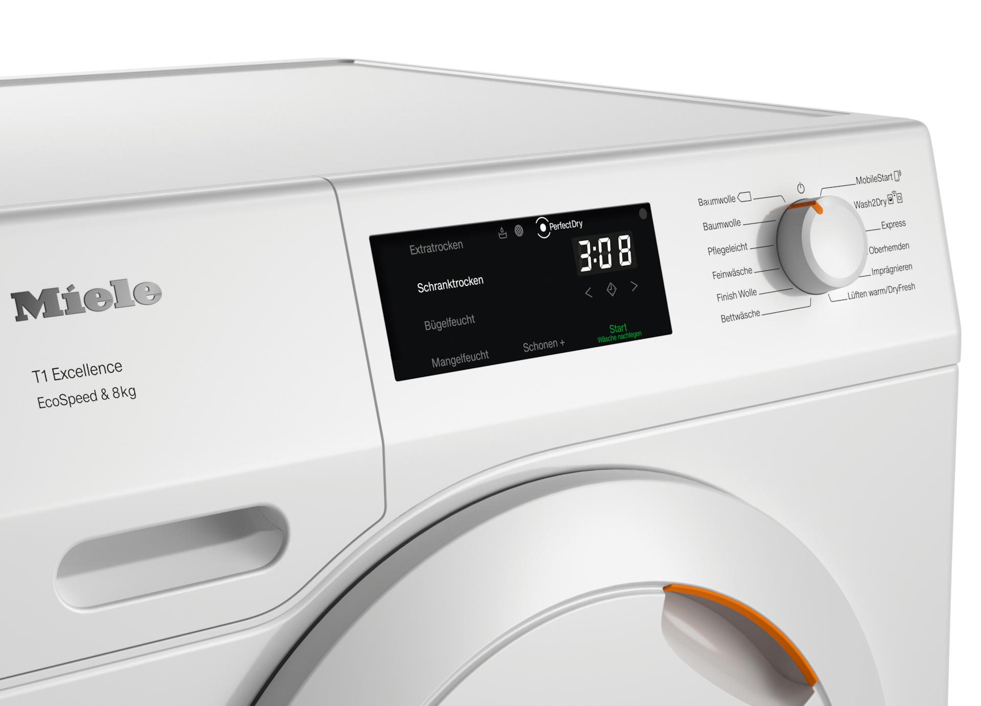 Sèche-linge - TEC575WP EcoSpeed&8kg Blanc lotus - 4