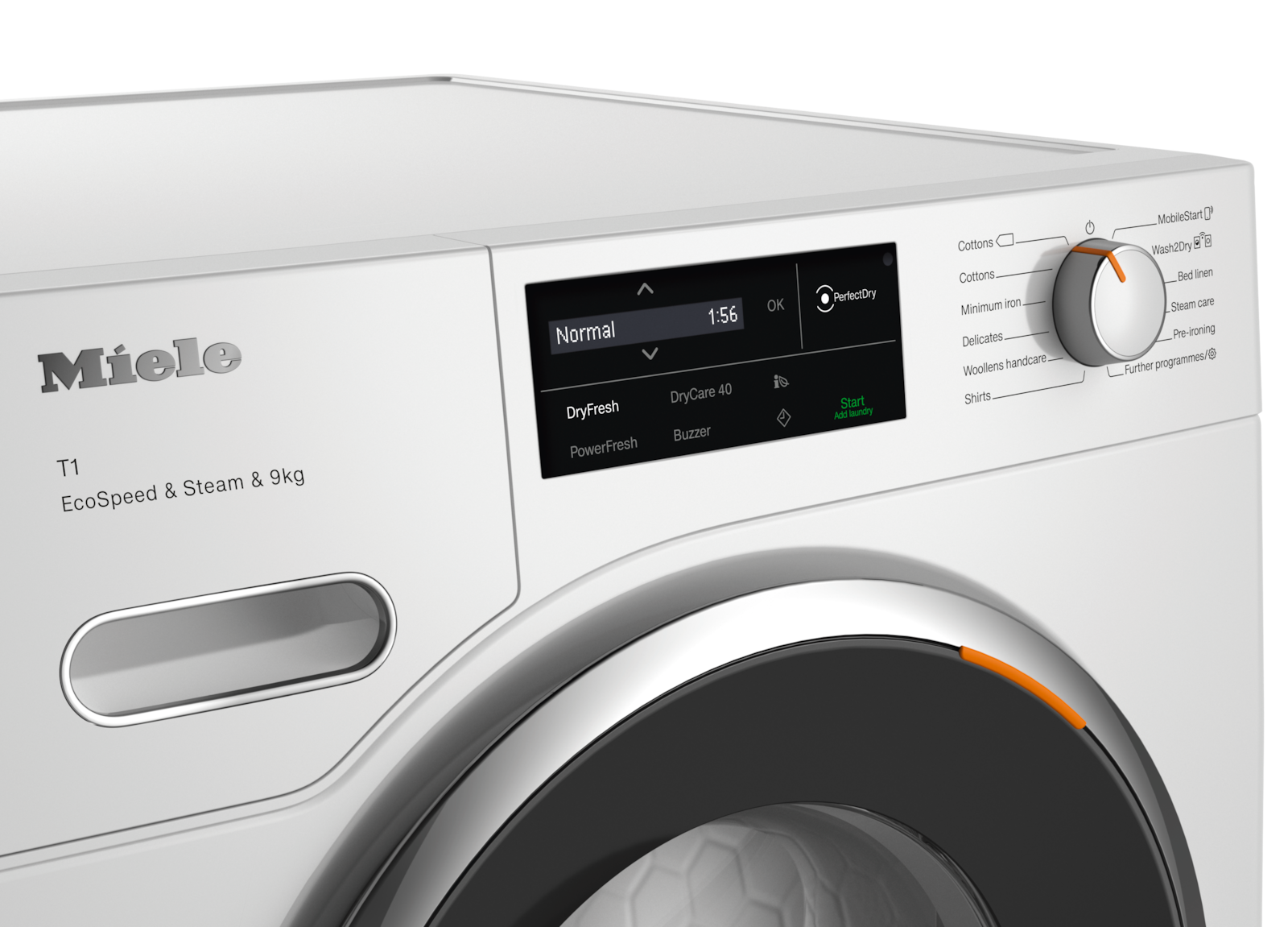 Tumble dryers - TWL780WP EcoSpeed&Steam&9kg Lotus white - 4