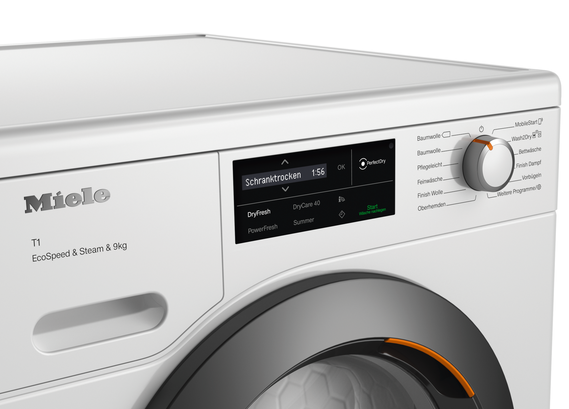 Sèche-linge - TCL780WP EcoSpeed&Steam&9kg Blanc lotus - 4