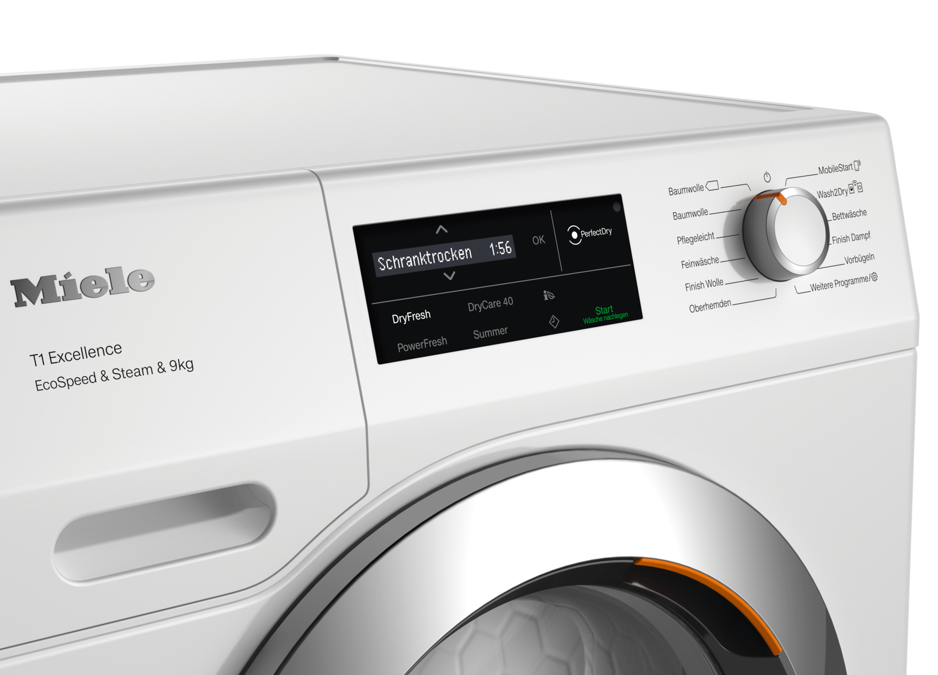 Sèche-linge - TEL795WP EcoSpeed&Steam&9kg Blanc lotus - 4