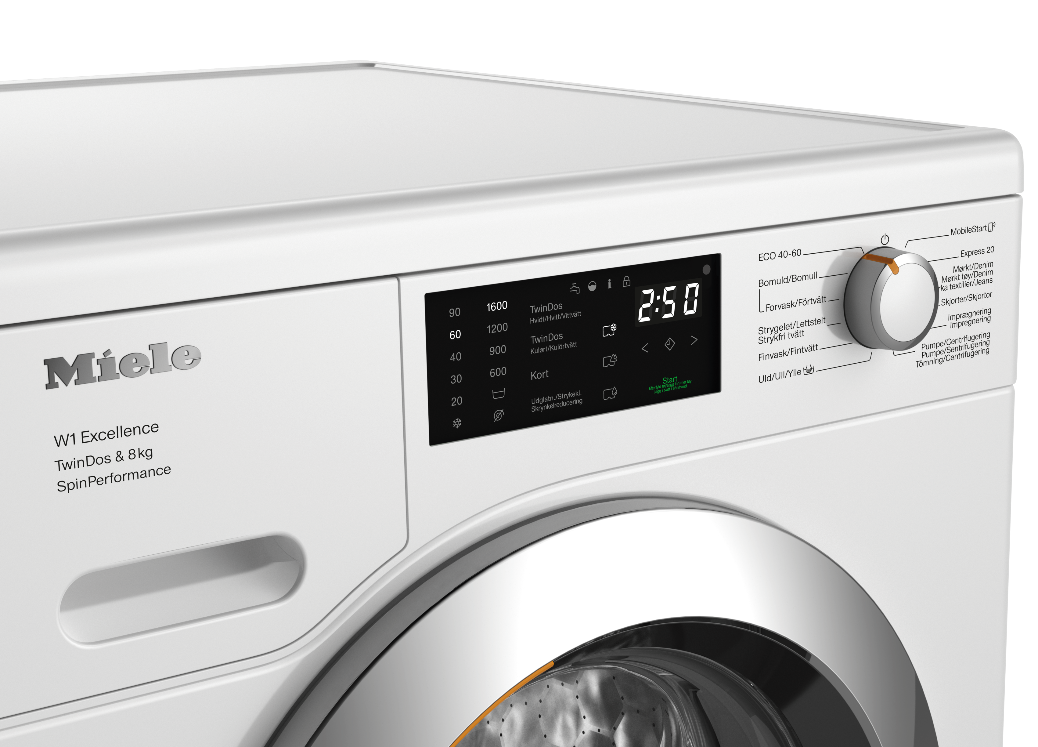 Miele - WEF664 WCS TDos&8kg Lotushvid – Vaskemaskiner