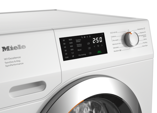 8kg TwinDos veļas mašīna ar 1600 apgr./min. mazgāšanas veiktspēju un WiFi (WEF674 WCS) product photo Back View L