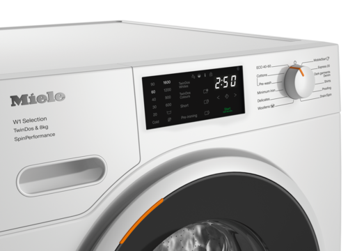 8kg TwinDos skalbimo mašina su 1600 sūk./min. skalbimo efektyvumas ir WiFi (WSF664 WCS) product photo Back View L