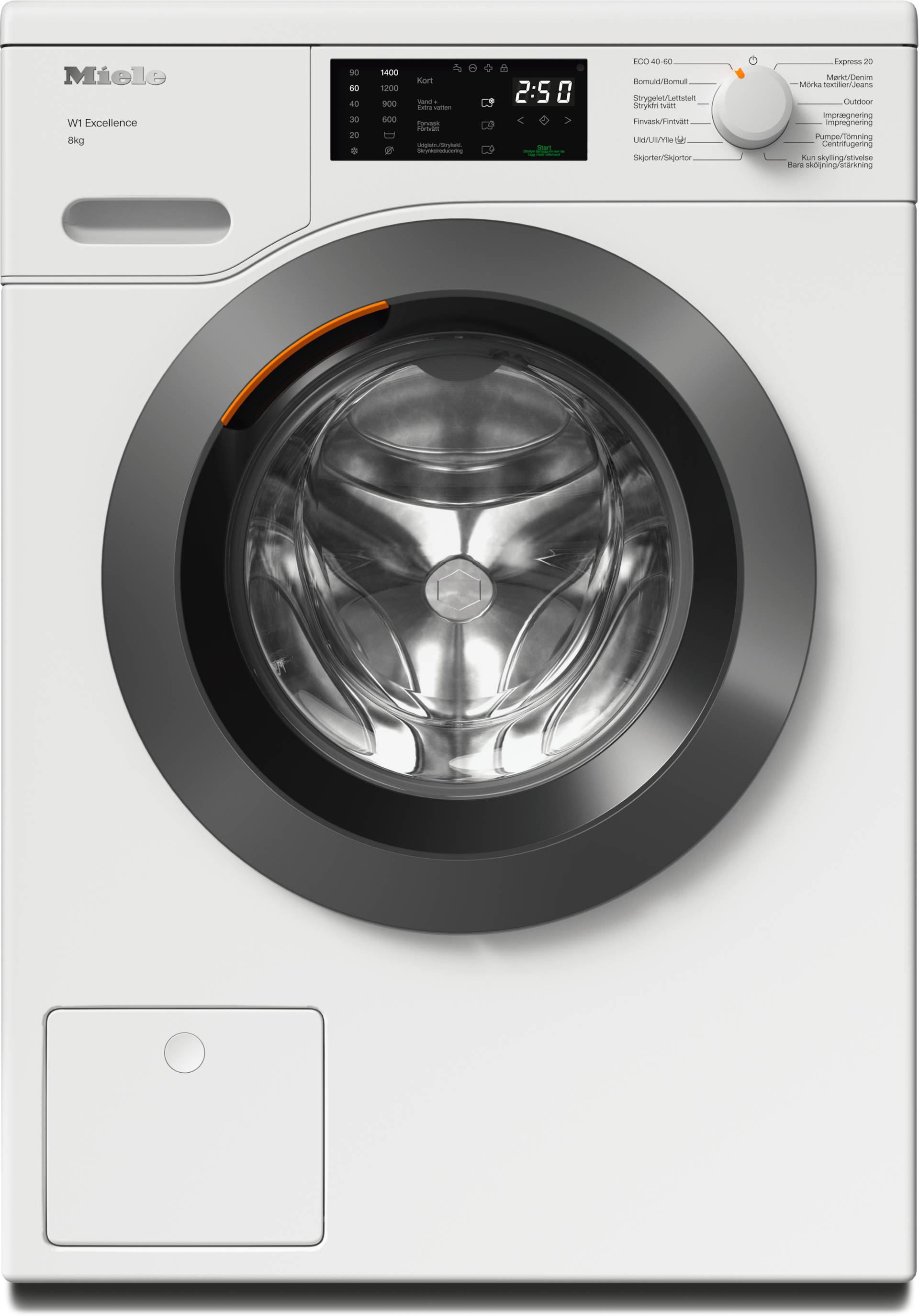 Vaskemaskiner - WED025 WCS 8kg Lotushvit - 1