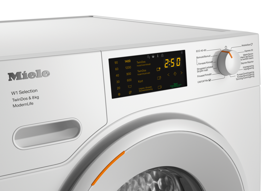 Miele WSD663 WCS TDos&8kg Lotushvit Vaskemaskiner