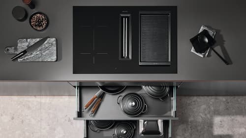 Product Features | with hobs vapour Miele extraction Induction 