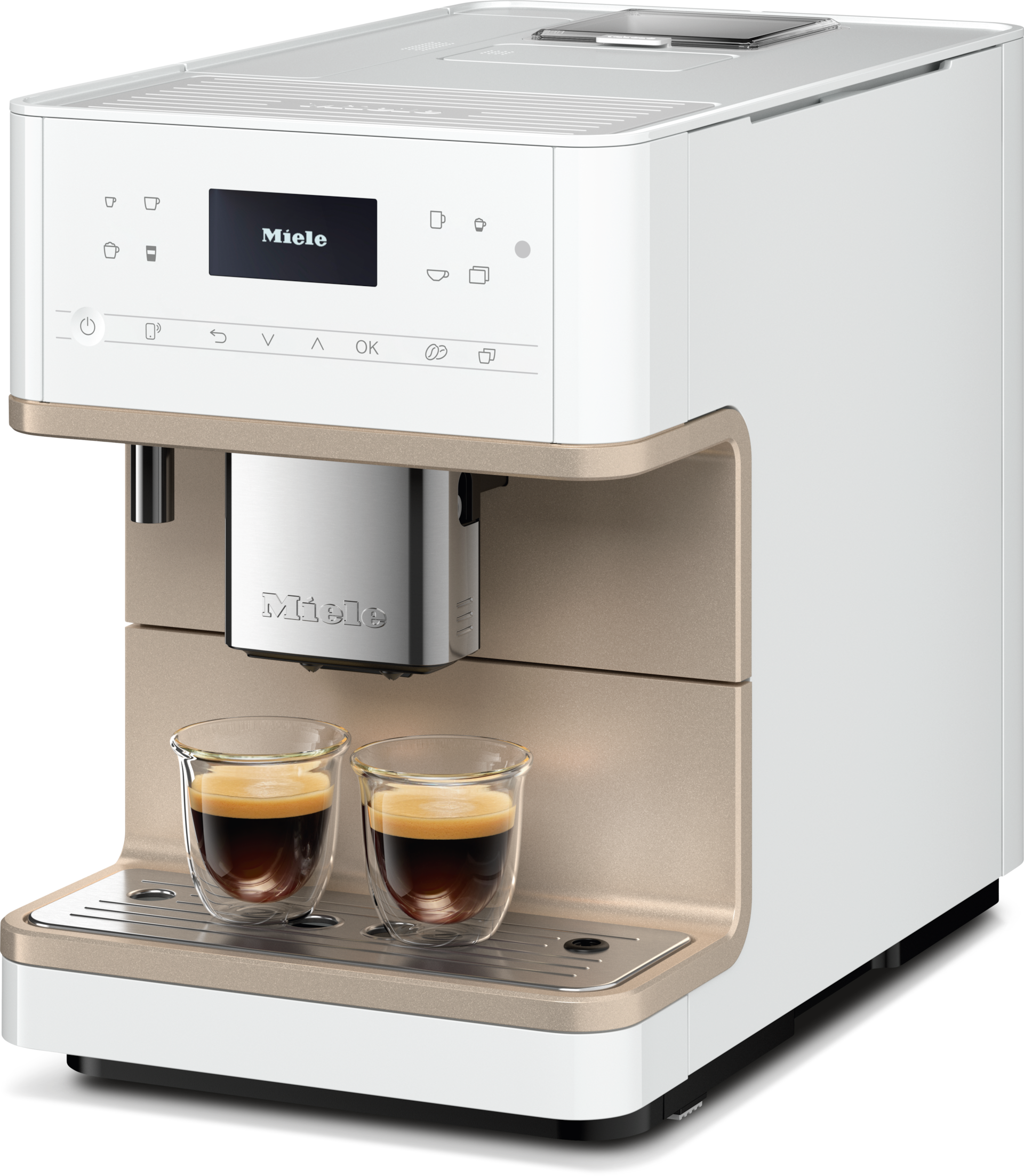 Espressomaskiner - CM 6360 MilkPerfection Lotushvid CleanSteelMetallic - 2