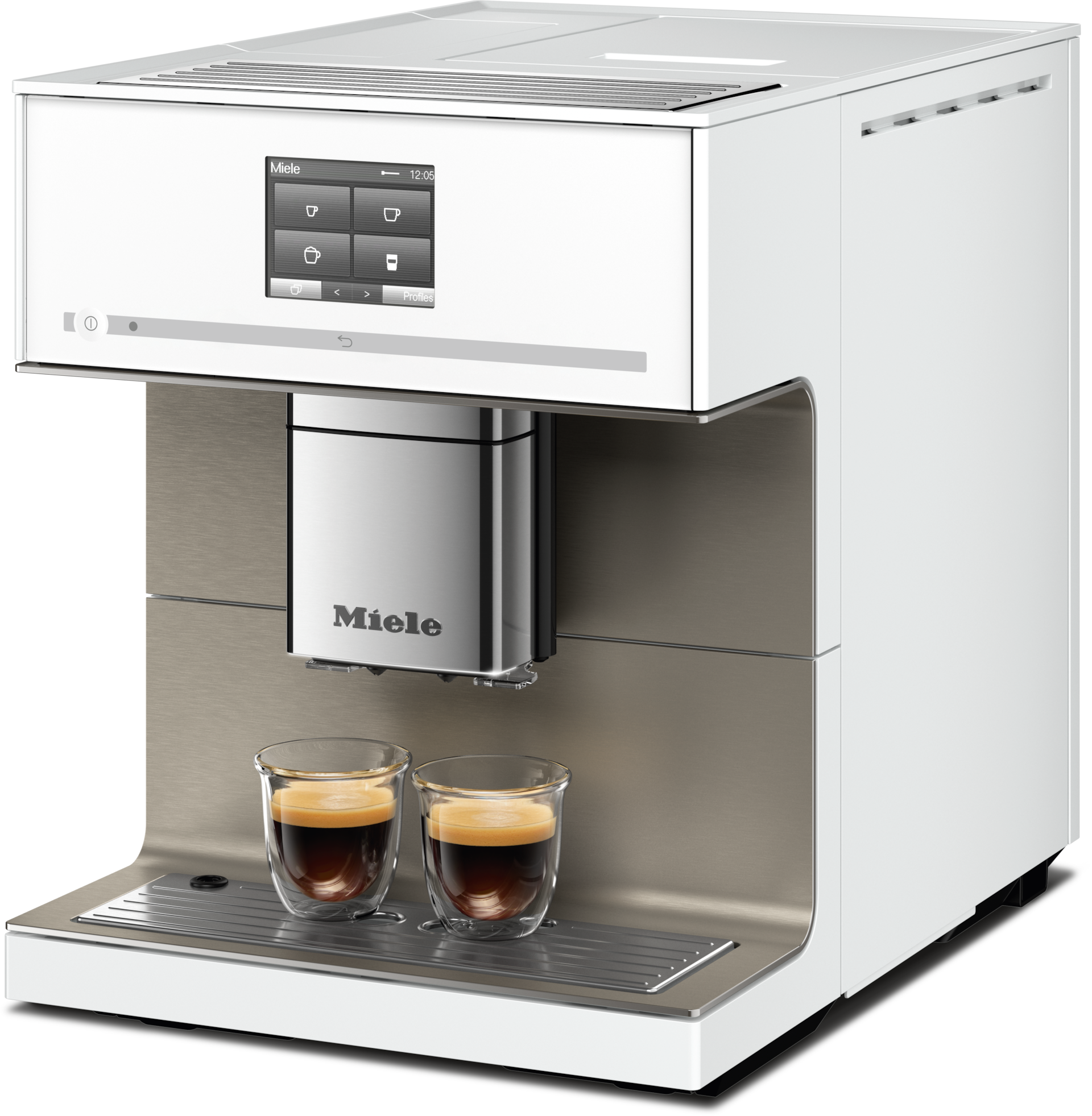 Miele - CM 7550 CoffeePassion Brillantweiß – Kaffeevollautomaten