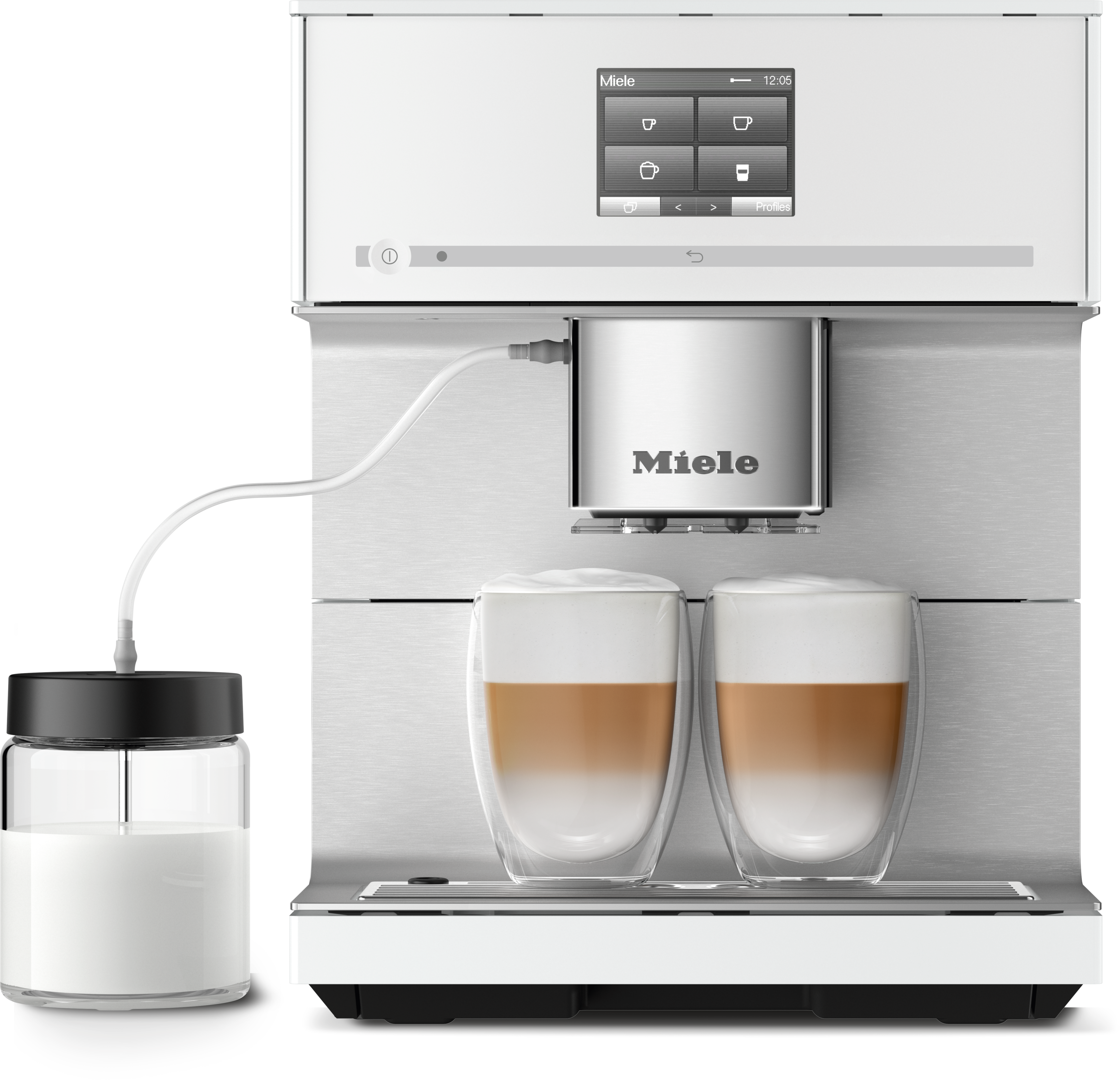 Miele - CM 7350 CoffeePassion BriliantHvit – Kaffemaskiner