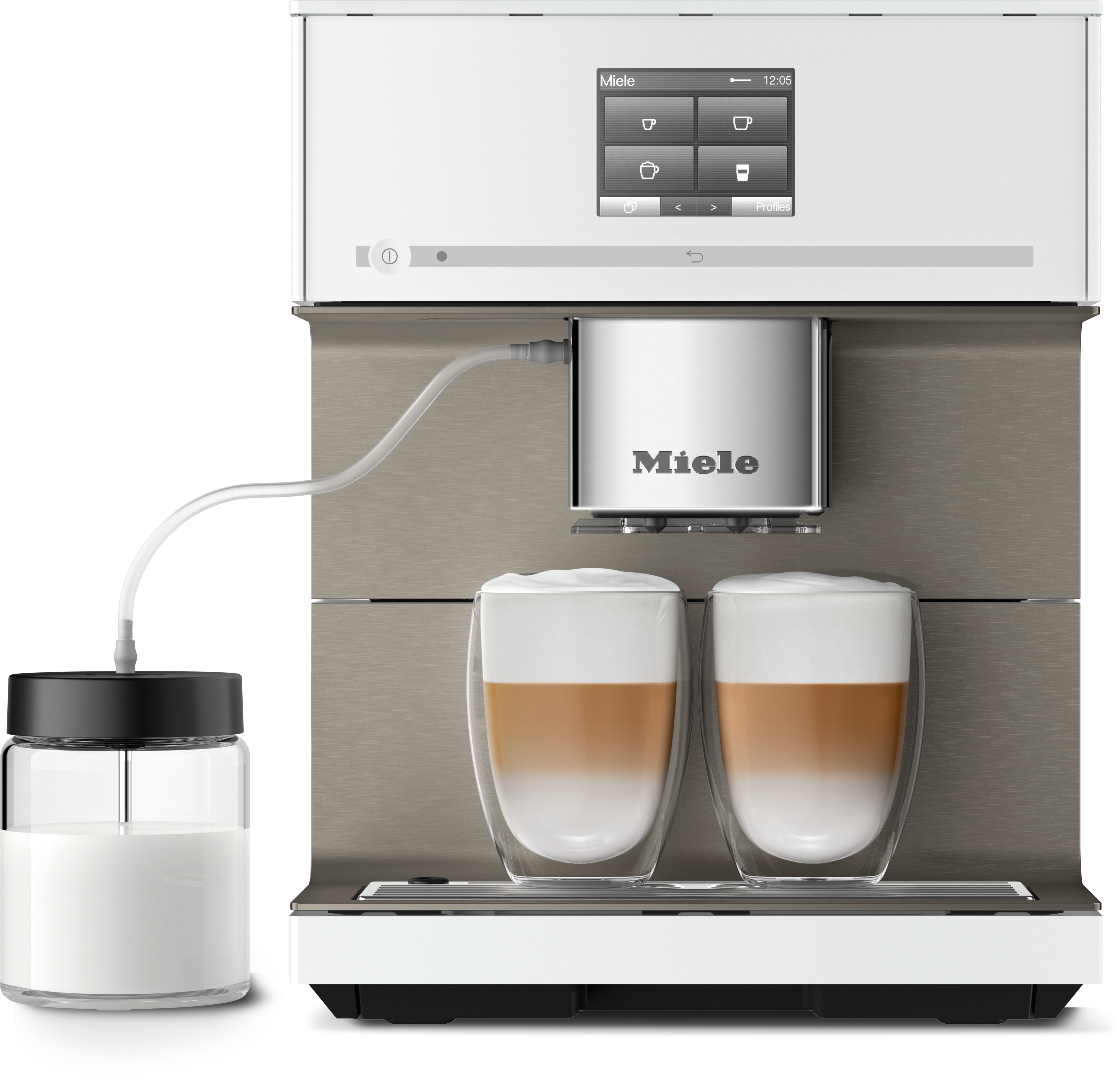 Miele - CM 7550 CoffeePassion BriliantHvit – Kaffemaskiner