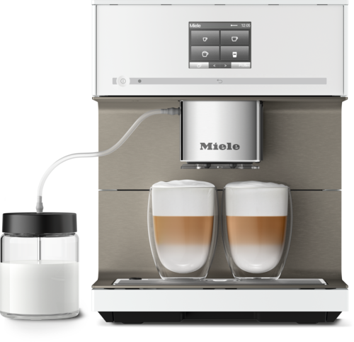 CM 7550 CoffeePassion balts kafijas automāts CM Touch displeju un AutoDescale funkciju product photo