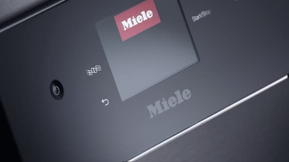 Close-up of the ExpertLine display, where you can see a language selection button.