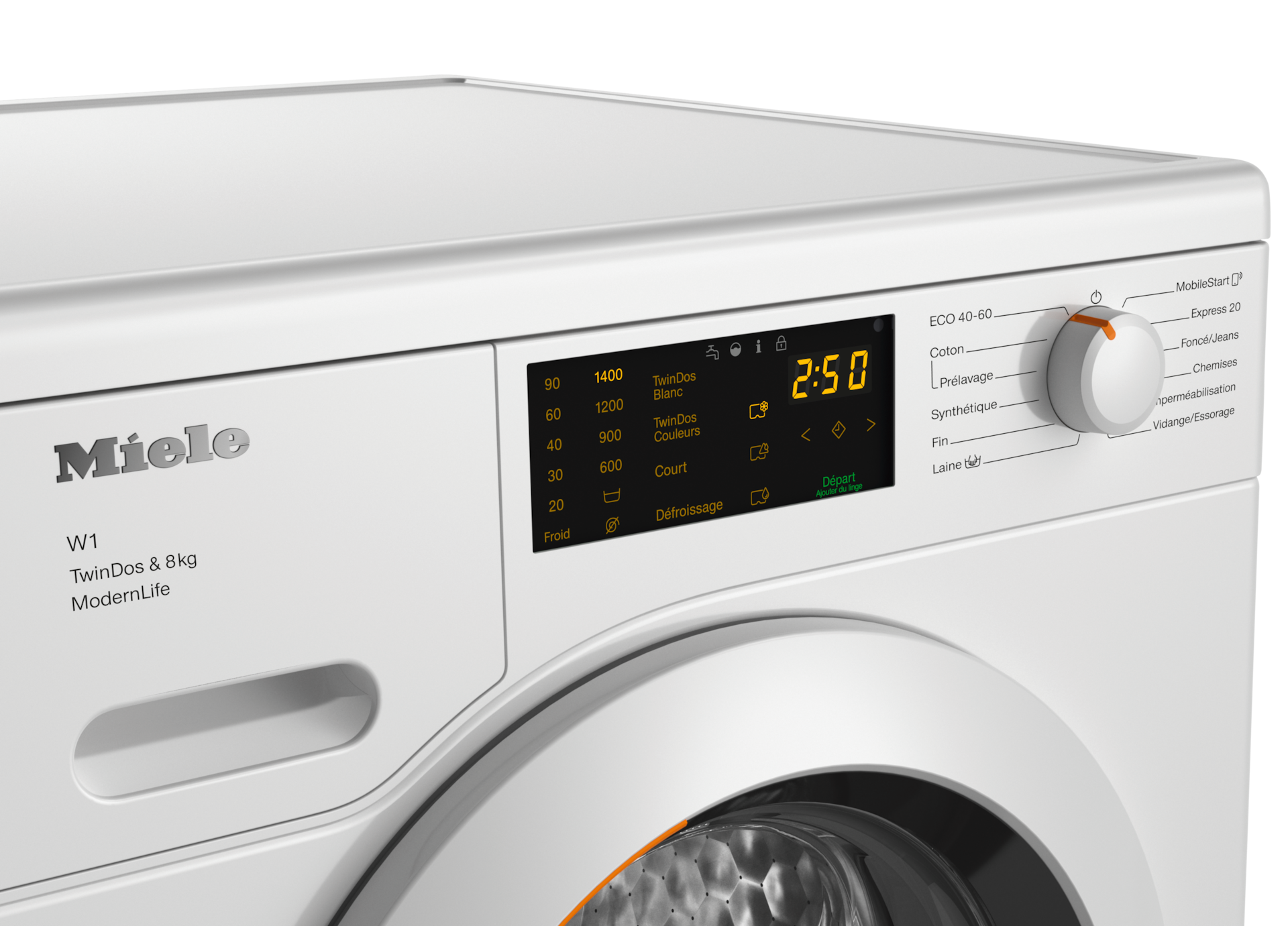 Lave-linge - WCD660 WCS TDos&8kg Blanc lotus - 4