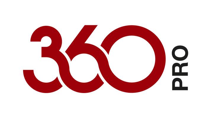 Logo for the 360PRO holistic system solution from Miele.