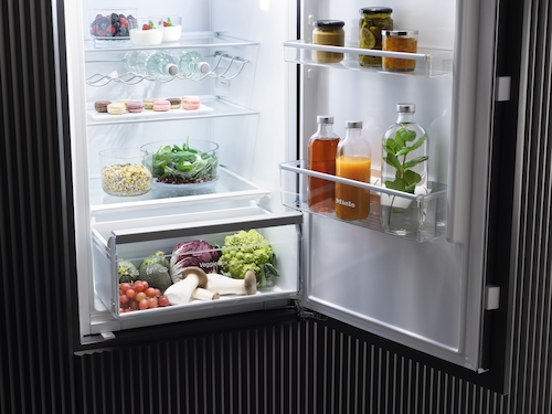 Iebūvējams ledusskapis ar saldētavu un automātisko intensīvo dzesēšanu, 1.22 m augstums (K 7326 E) product photo Laydowns Back View L