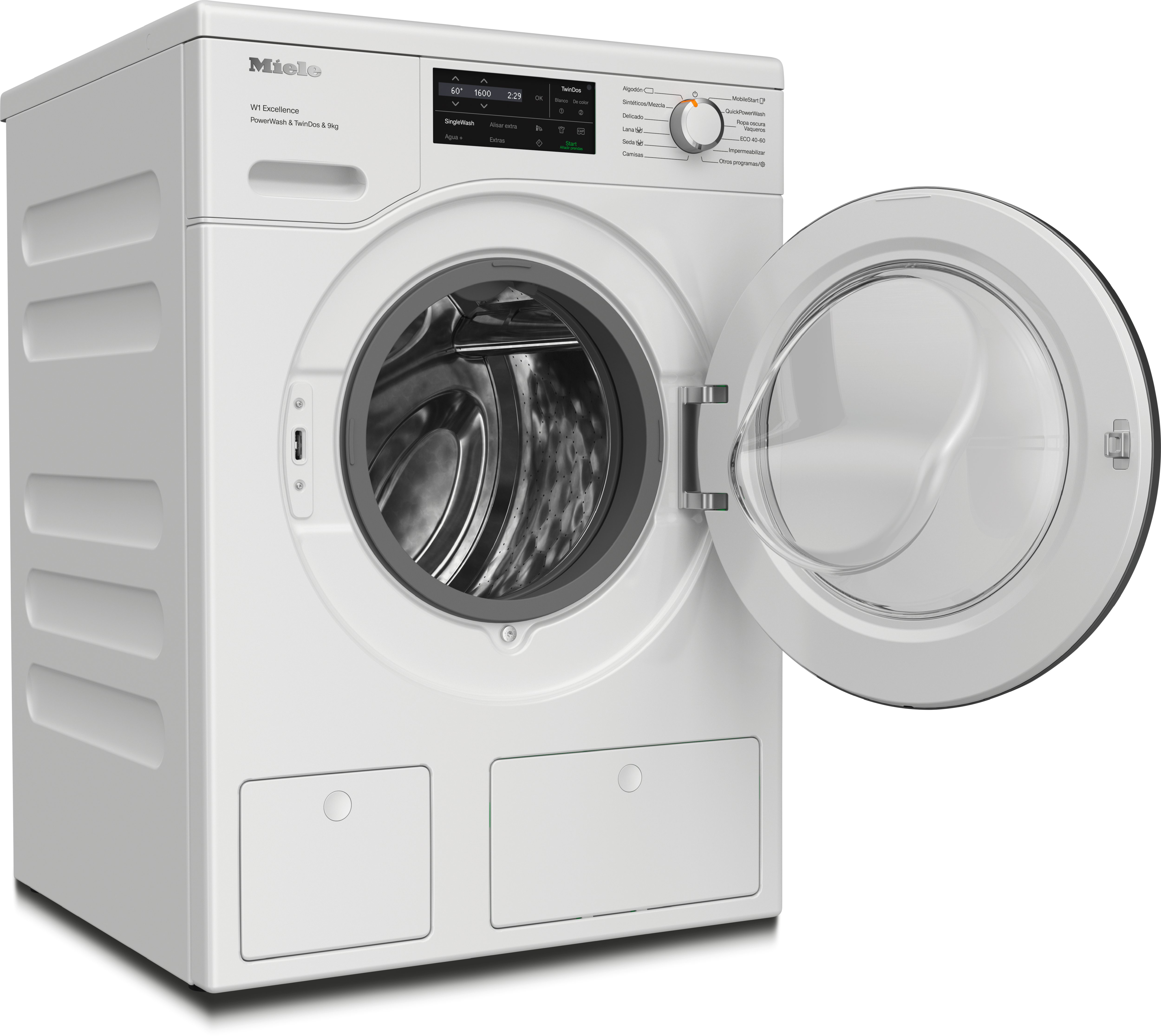 Miele - WEI865 WCS PWash&TDos&9kg Blanco loto – Lavadoras - 2