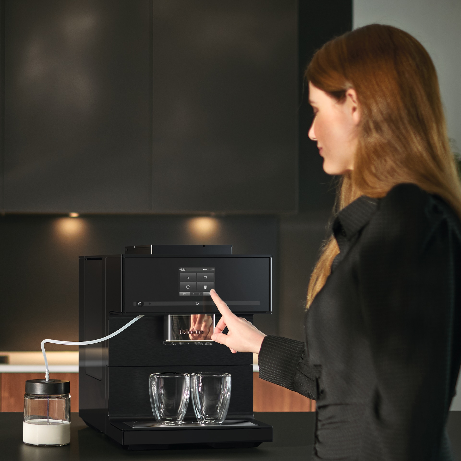 Obsidianschwarz CM - 7550 Miele CoffeePassion Kaffeevollautomaten –