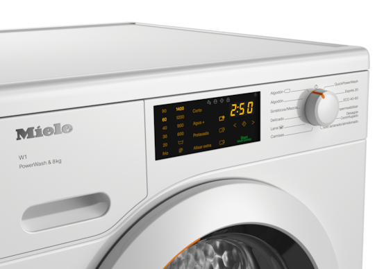 Cómo sacar la ropa en caso de error en la lavadora WWV980 WPS de Miele 
