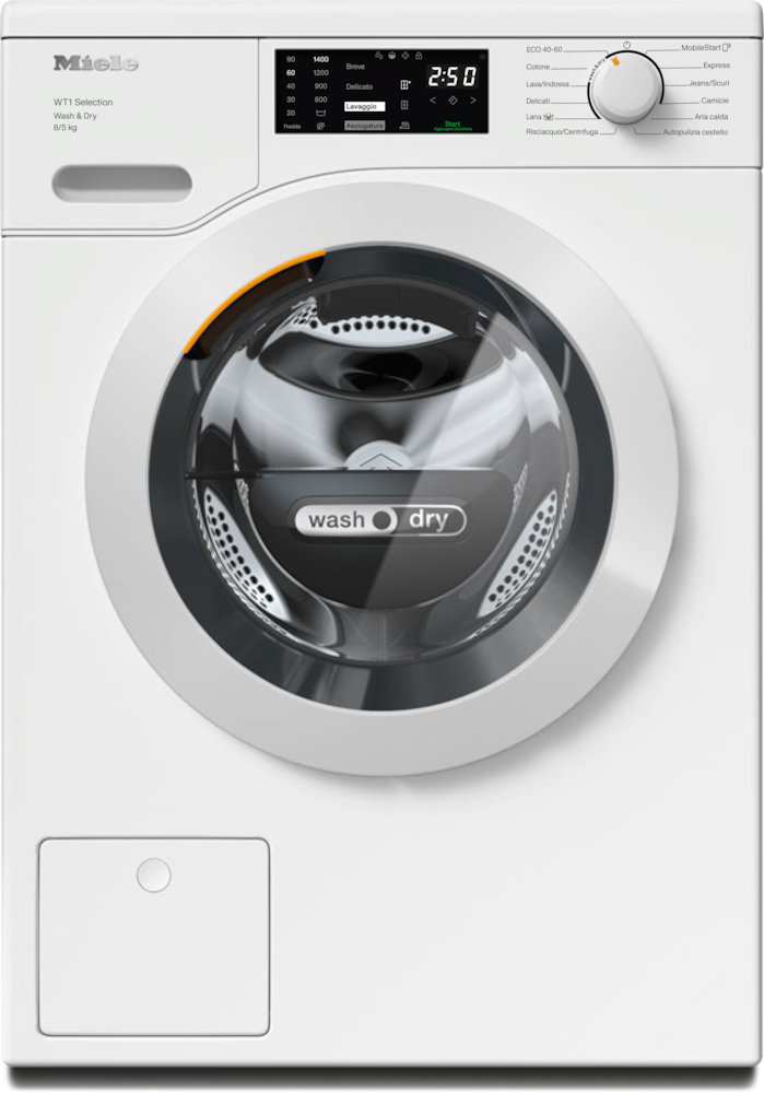 Miele - WTD163 WCS 8/5 kg bianco loto – Lavasciuga - 1