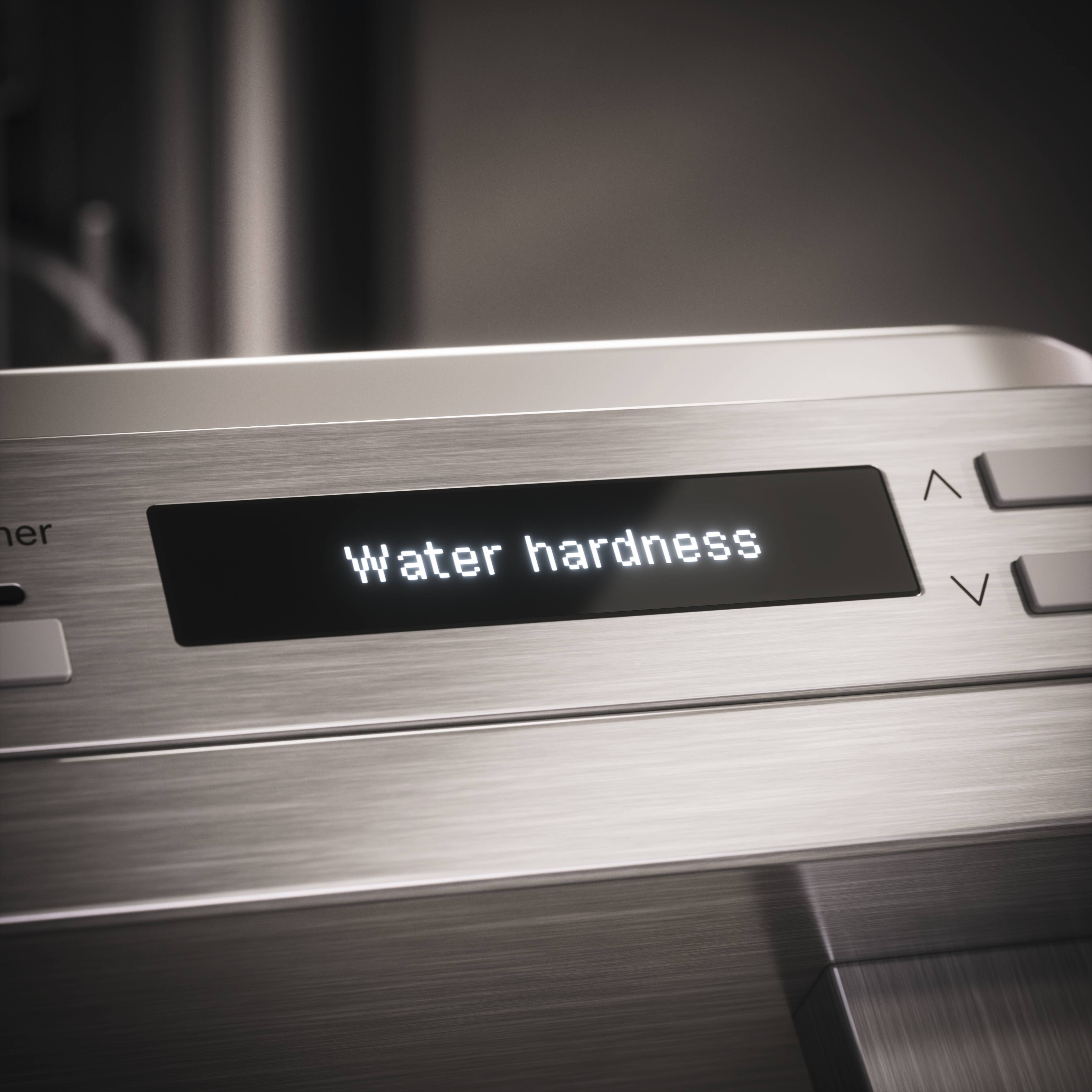 Image of water hardness warning