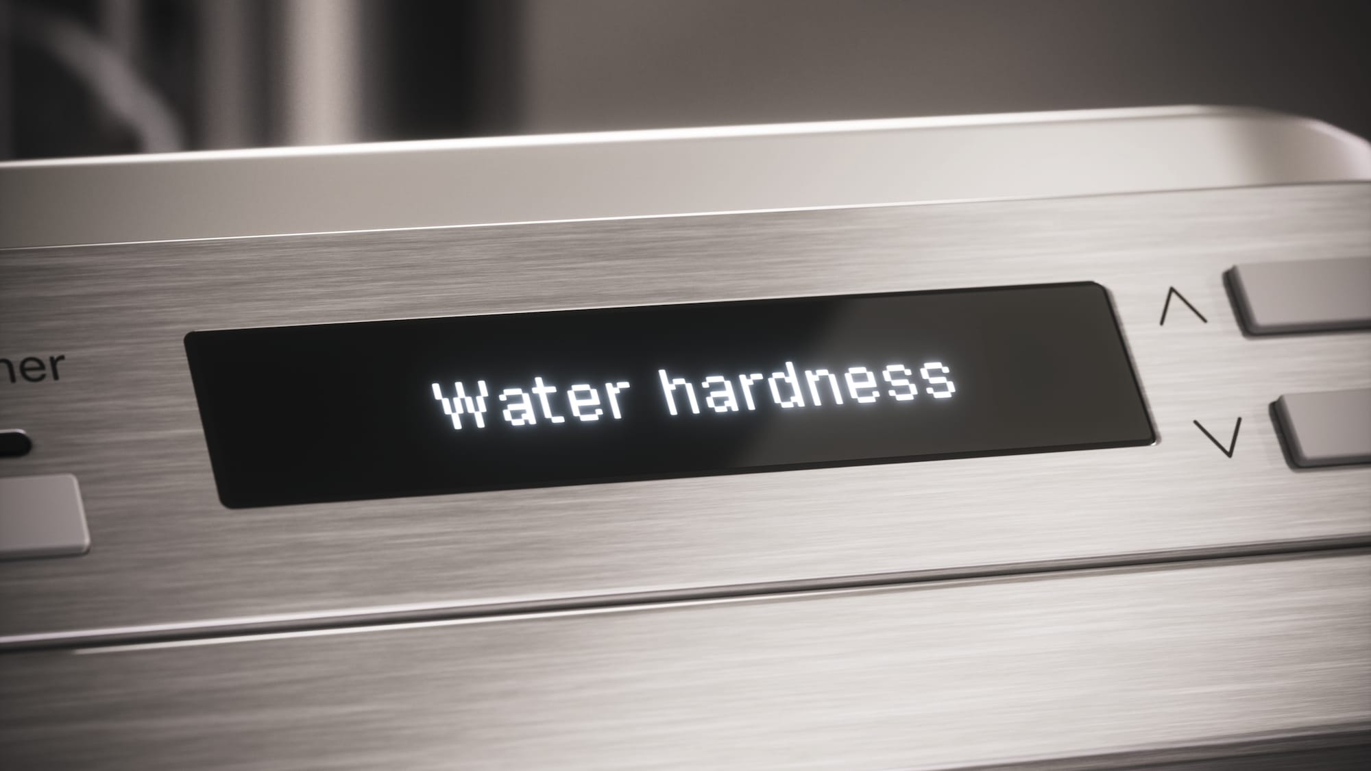Image of water hardness warning
