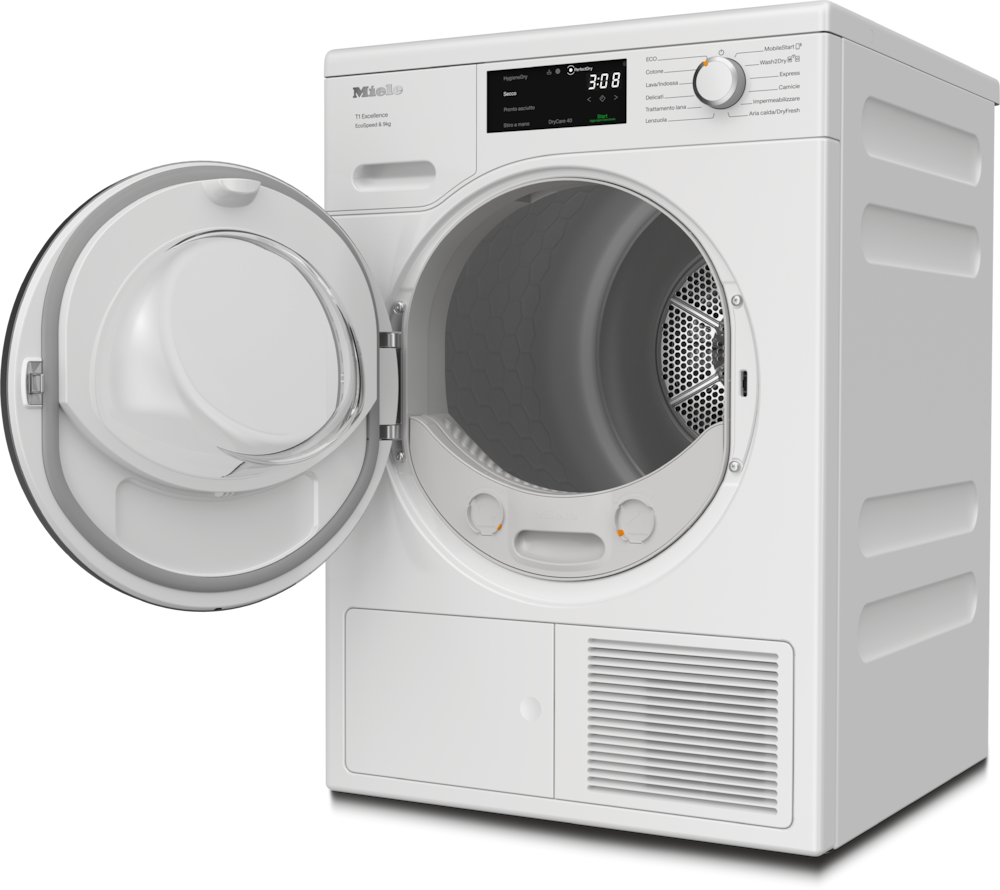 Miele - TEH785WP EcoSpeed&9kg bianco loto – Asciugatrici - 2 Miele - TEH785WP EcoSpeed&9kg bianco loto – Asciugatrici - 2