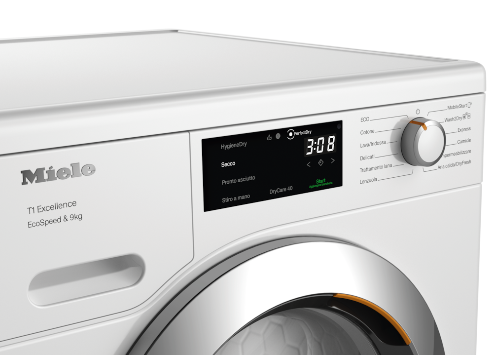 Miele - TEH785WP EcoSpeed&9kg bianco loto – Asciugatrici - 4 Miele - TEH785WP EcoSpeed&9kg bianco loto – Asciugatrici - 4