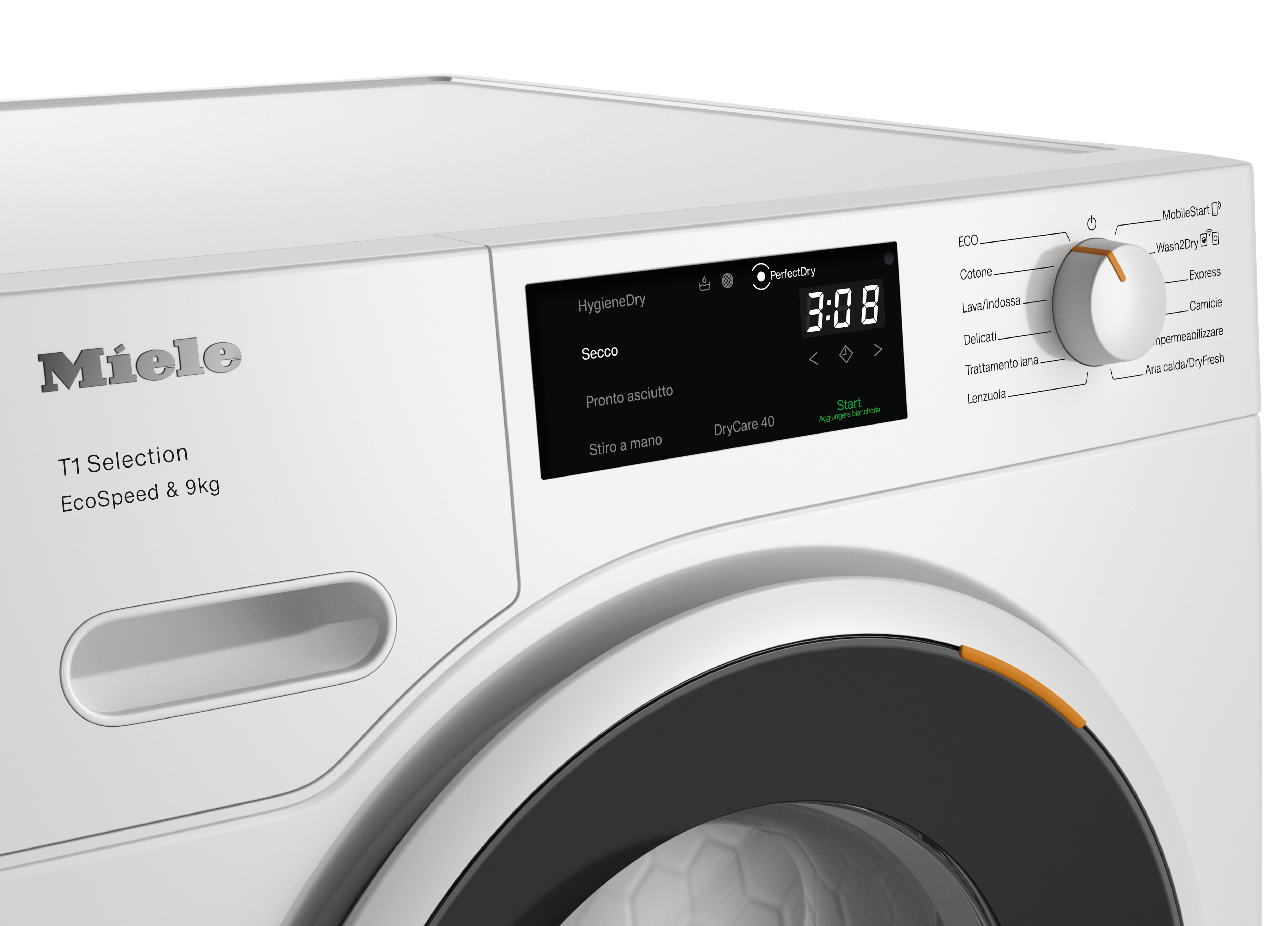 Miele - TSH783WP EcoSpeed&9kg bianco loto – Asciugatrici - 4