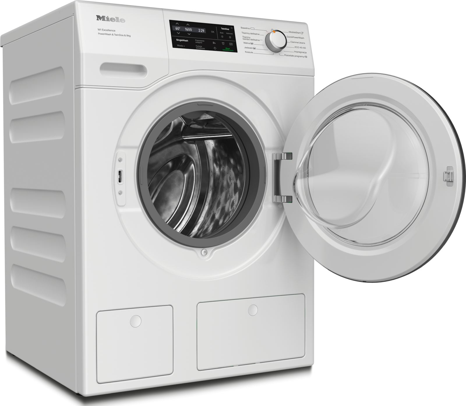 Pralki - WEI875 WPS PWash&TDos&9kg Biały lotos - 2