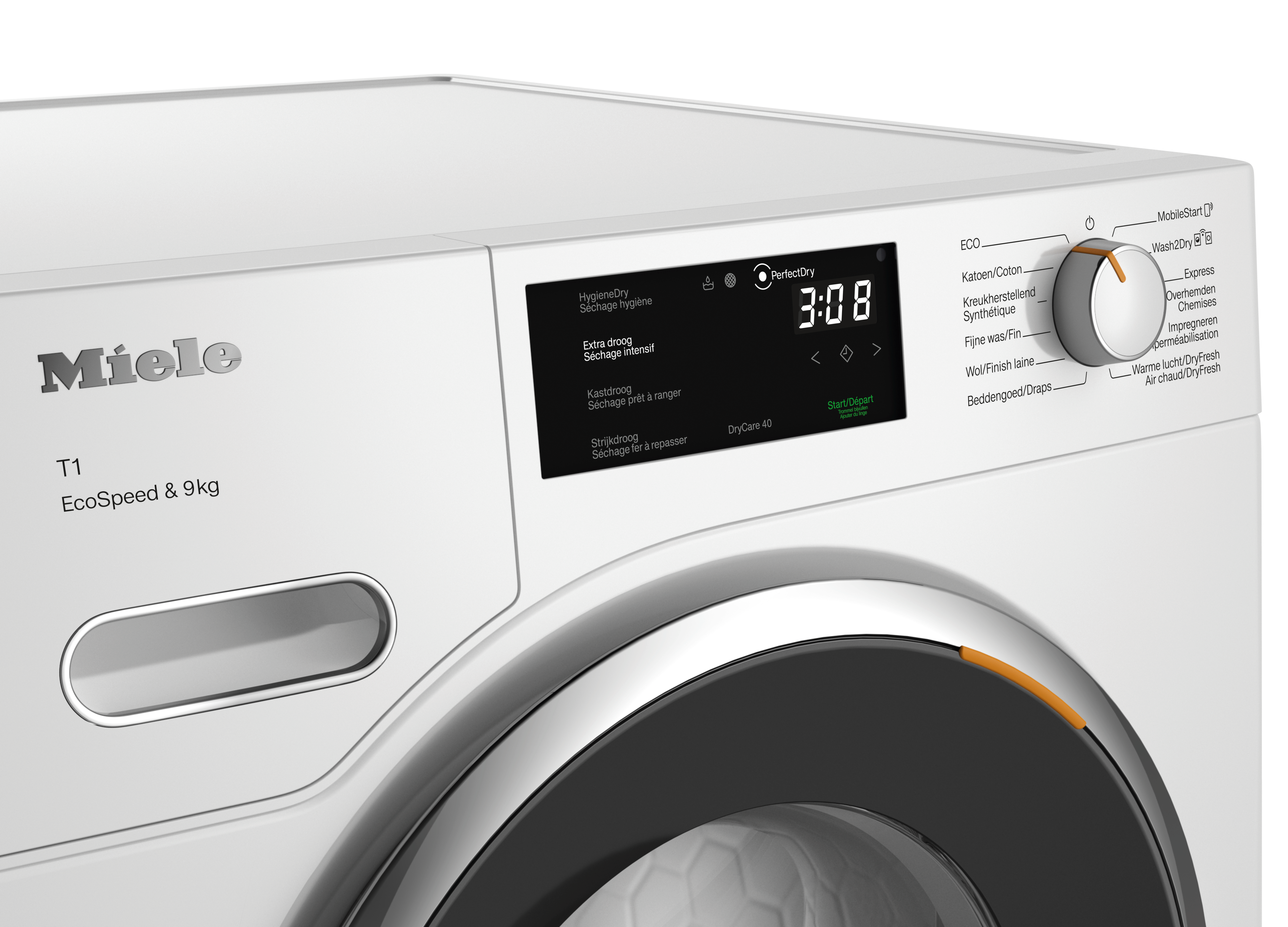 Miele - TWH780WP EcoSpeed&9kg Blanc lotus – Sèche-linge - 4