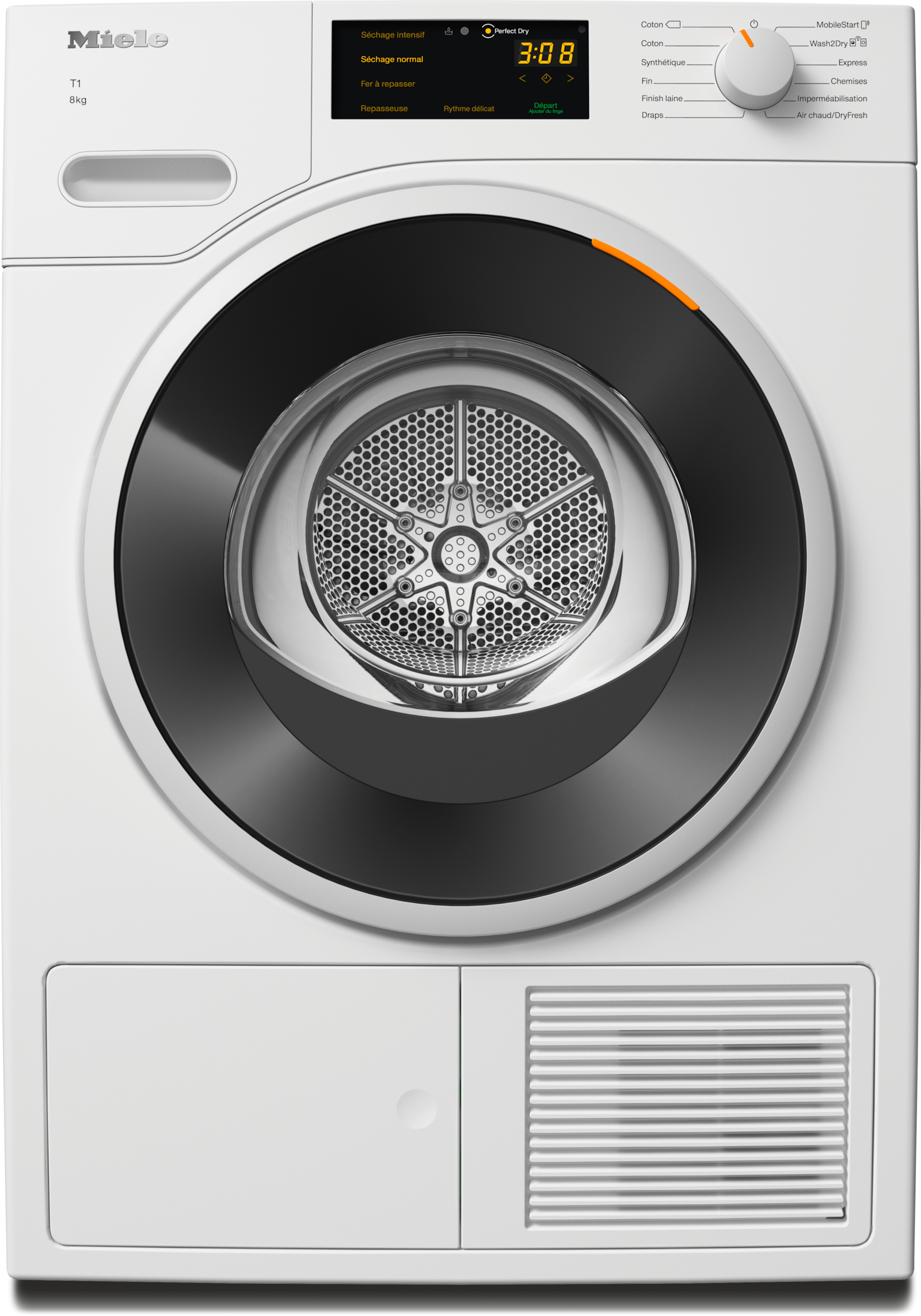 Miele - TWD260WP 8kg Blanc lotus – Sèche-linge - 1 Miele - TWD260WP 8kg Blanc lotus – Sèche-linge - 1