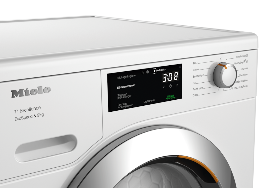 Sèche-linge - TEH785WP EcoSpeed&9kg Blanc lotus - 4