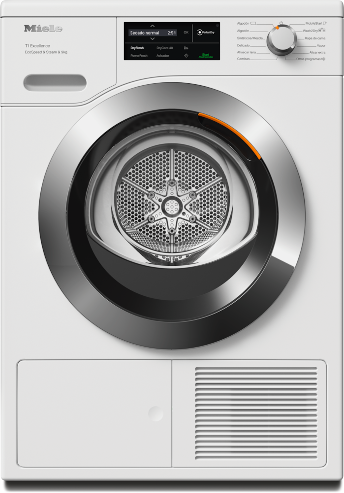 Miele - TEL785WP EcoSpeed&Steam&9kg Blanco loto – Secadoras - 1