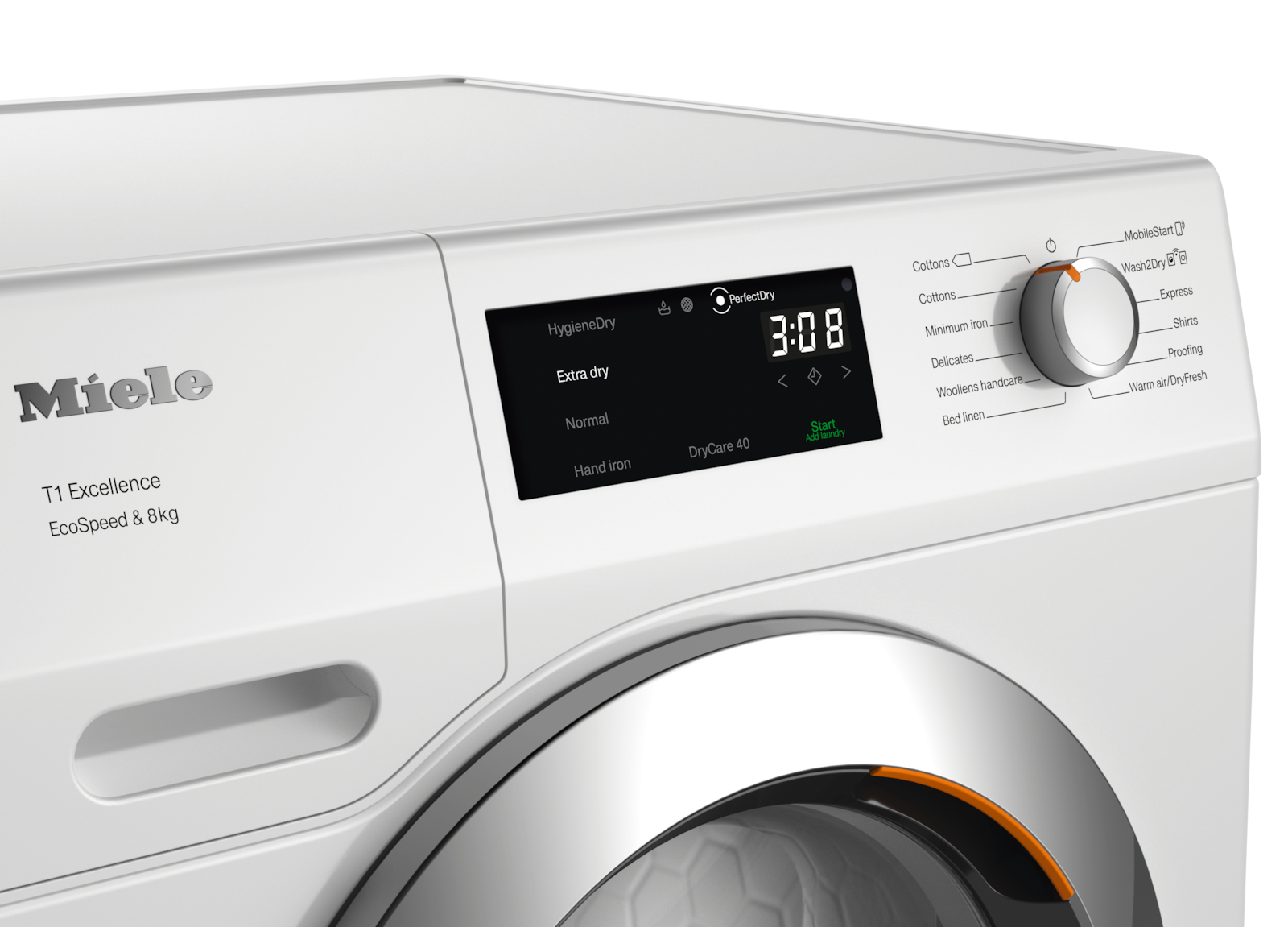 Στεγνωτήρια - TEF775WP EcoSpeed&8kg Λευκό λωτού - 4