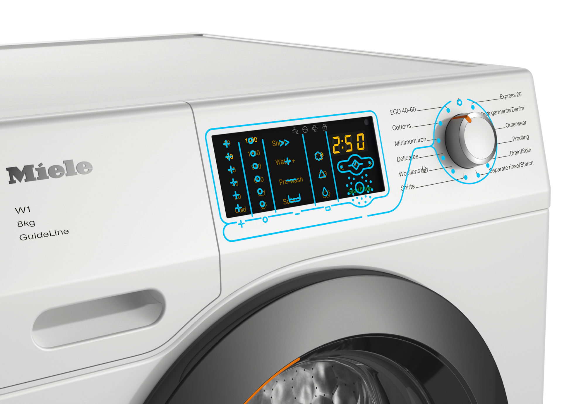 Washing machines - WDD 131 WPS GuideLine Lotus white - 3