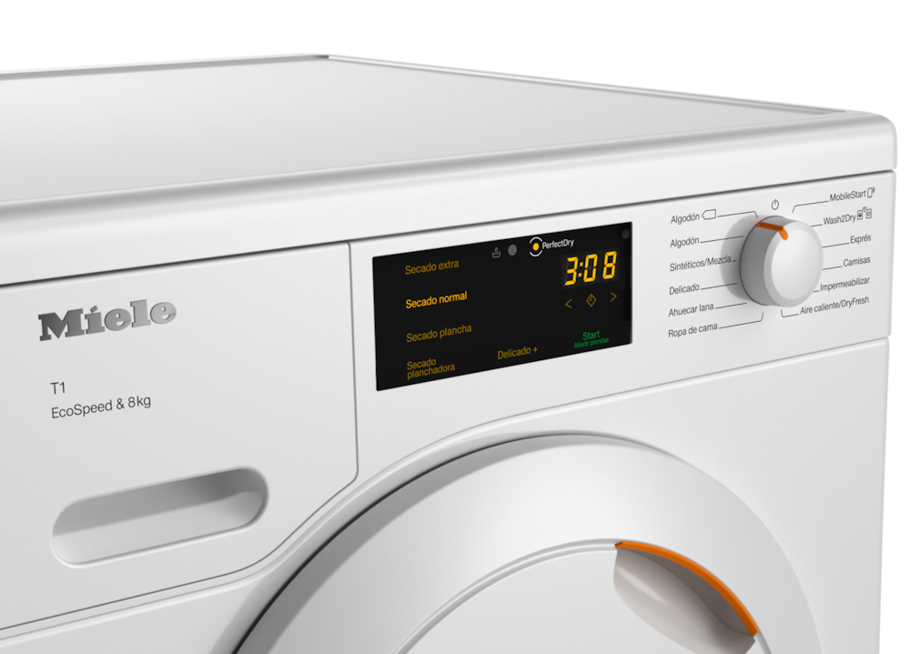 Miele - TCC560WP EcoSpeed&8kg Blanco loto – Secadoras - 4