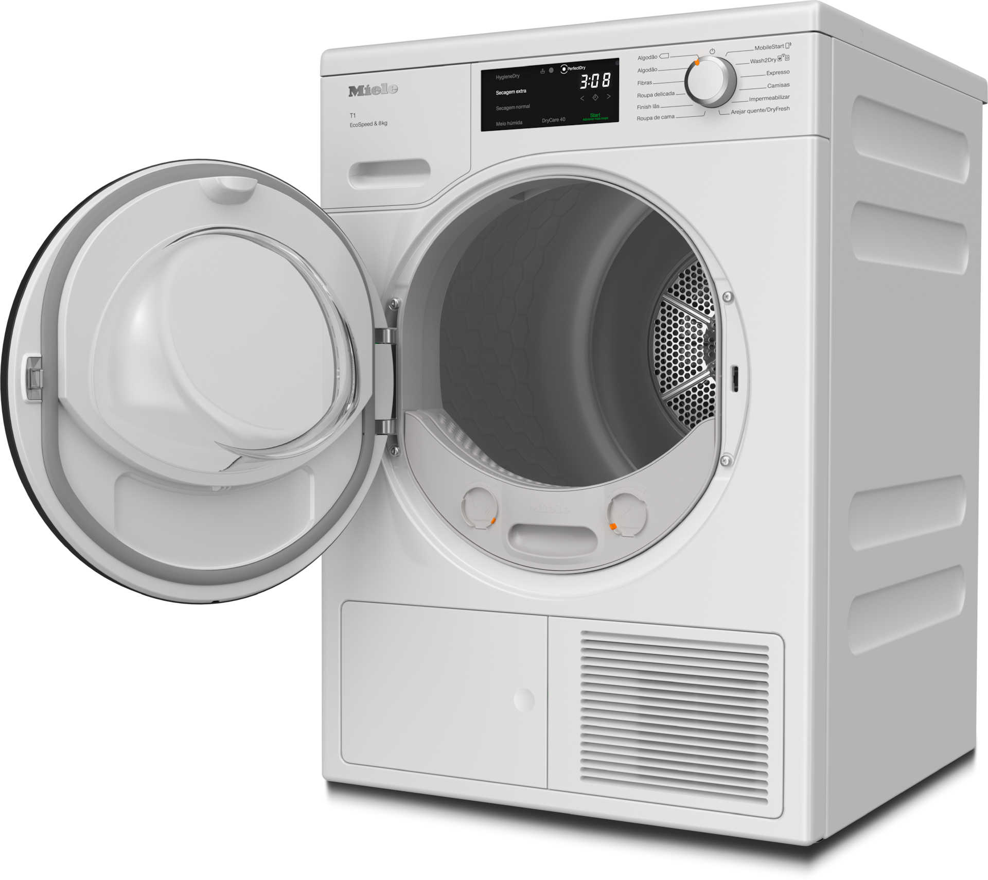 Máquinas de secar roupa - TCF760WP EcoSpeed&8kg Branco lótus - 2