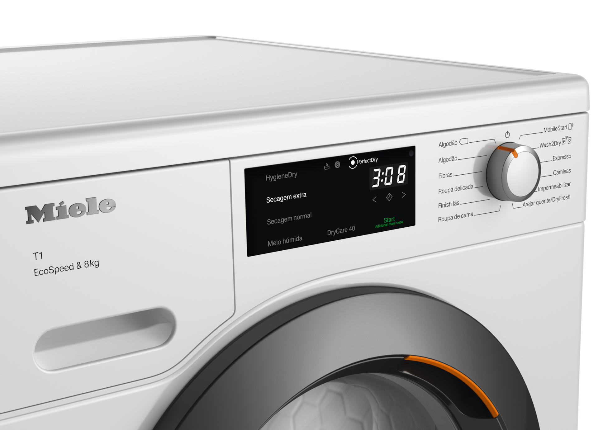 Máquinas de secar roupa - TCF760WP EcoSpeed&8kg Branco lótus - 4