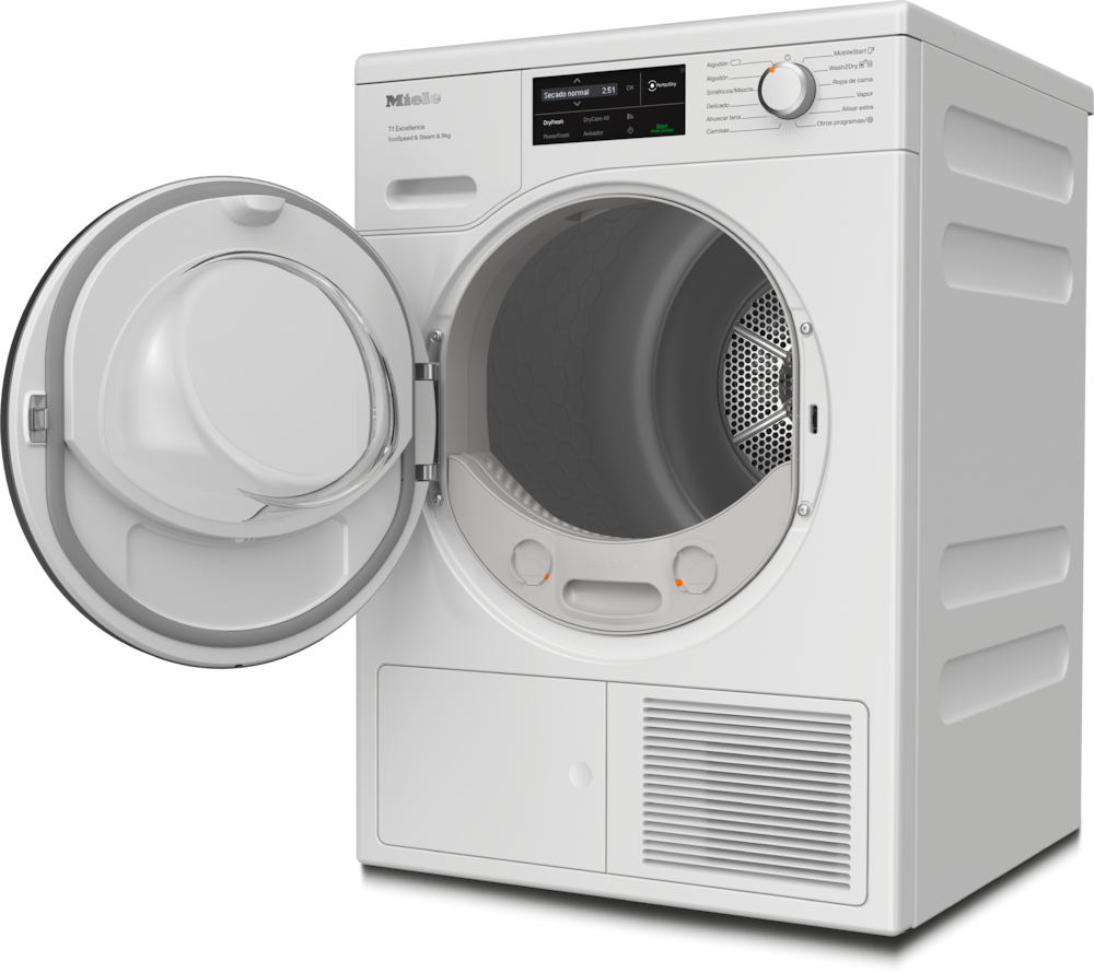 Miele - TEL785WP EcoSpeed&Steam&9kg Blanco loto – Secadoras - 2