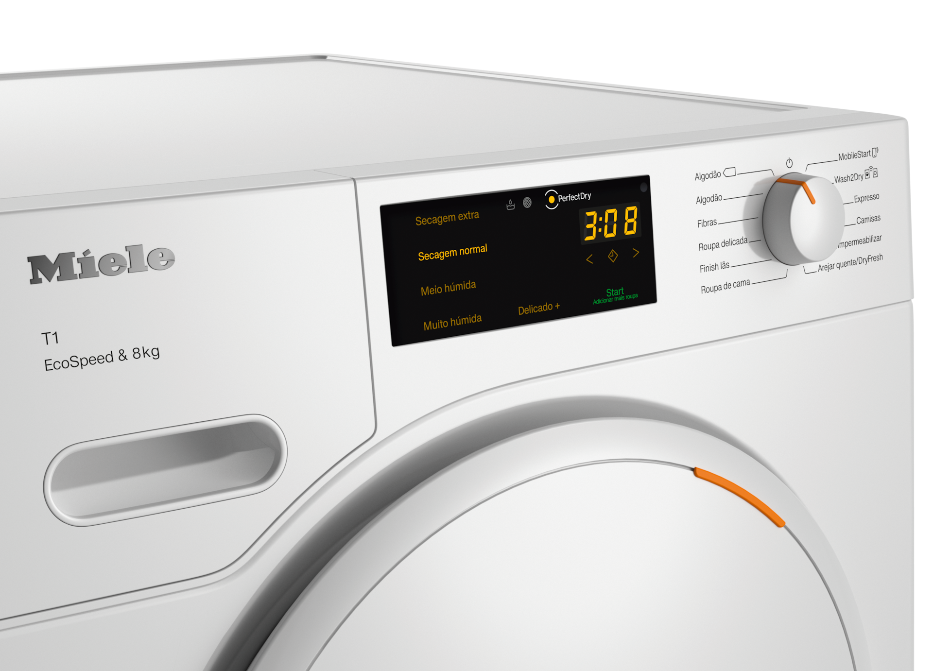 Máquinas de secar roupa - TWC560WP EcoSpeed&8kg Branco lótus - 4 Máquinas de secar roupa - TWC560WP EcoSpeed&8kg Branco lótus - 4