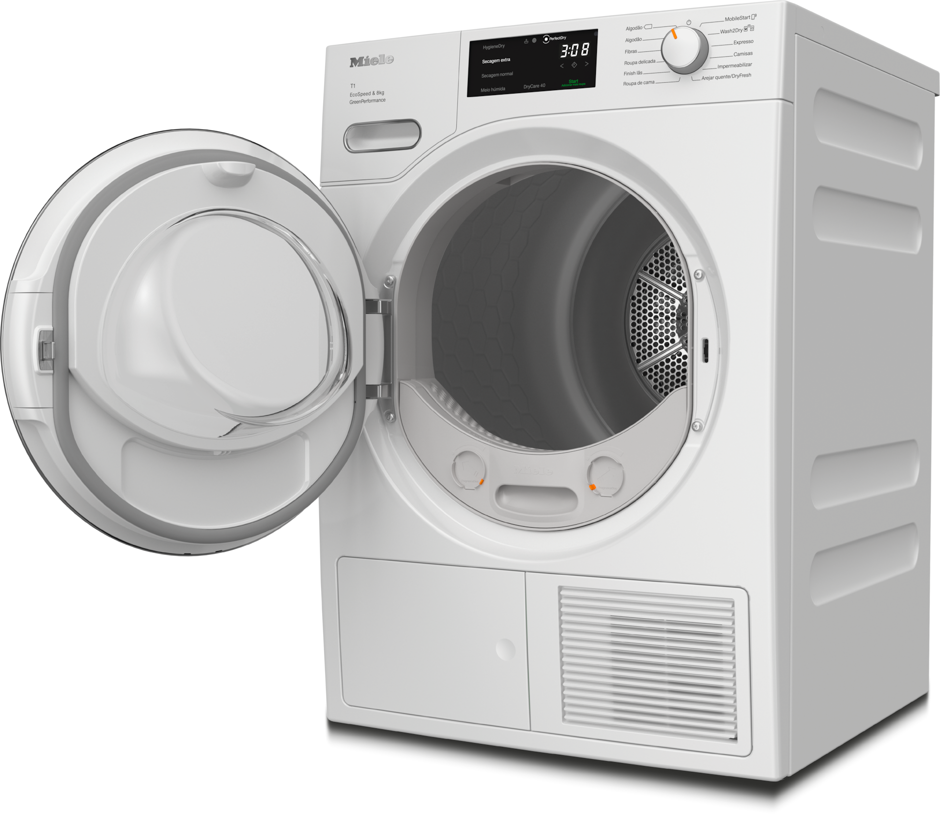 Máquinas de secar roupa - TWF760WP EcoSpeed&8kg Branco lótus - 2