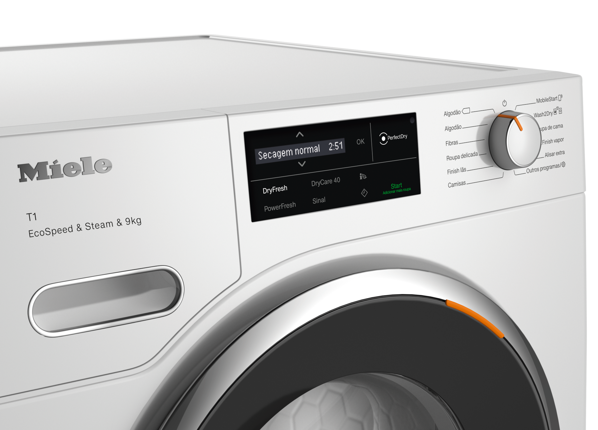 Máquinas de secar roupa - TWL780WP EcoSpeed&Steam&9kg Branco lótus - 4