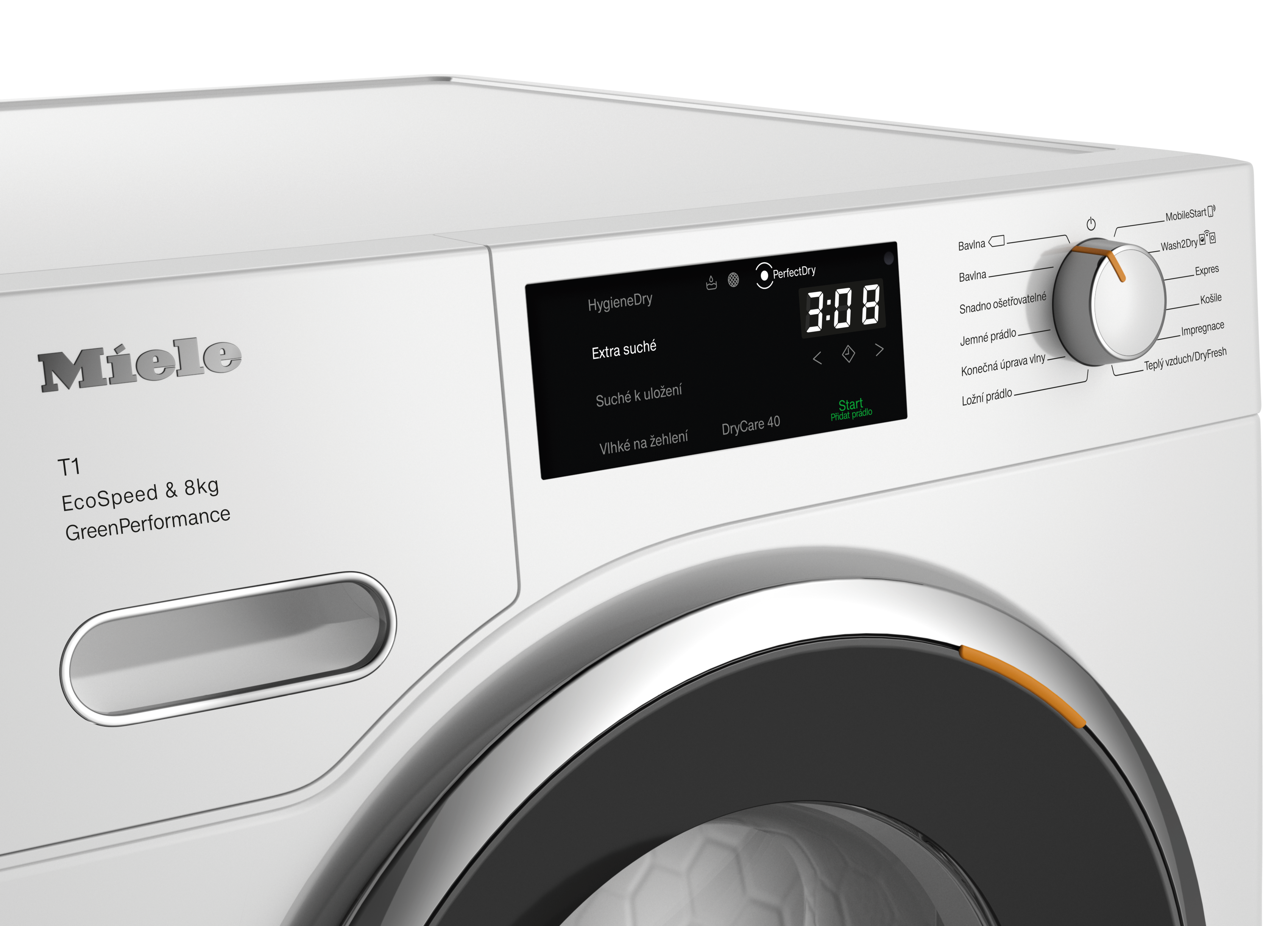 Miele - TWF760WP EcoSpeed&8kg lotosová biela – Sušičky - 4